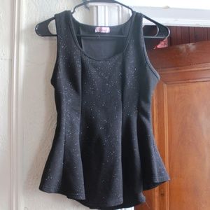 Black and glittery top